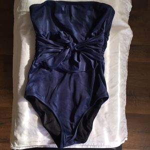 J. Crew navy one piece bathing suit